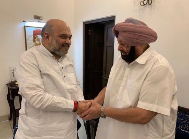 कांग्रेस क्राइसिस : कैप्टन अमरिंदर सिंह दिल्ली में केंद्रीय गृहमंत्री अमित शाह से मिले, बीजेपी का चेहरा हो सकते हैं !