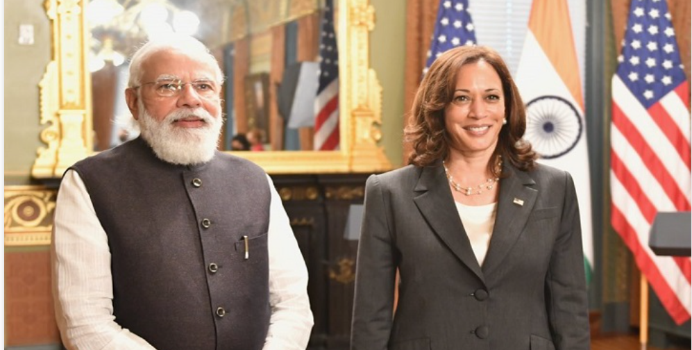 PM Modi US Visit, Meets Kamala Harris
