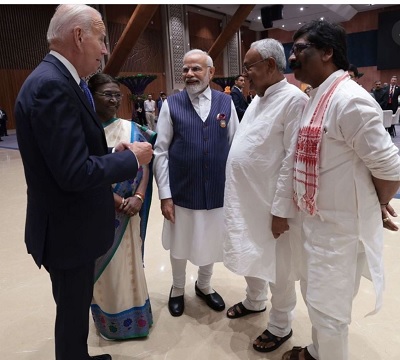 Nitish Kumar Meets PM Modi during G20