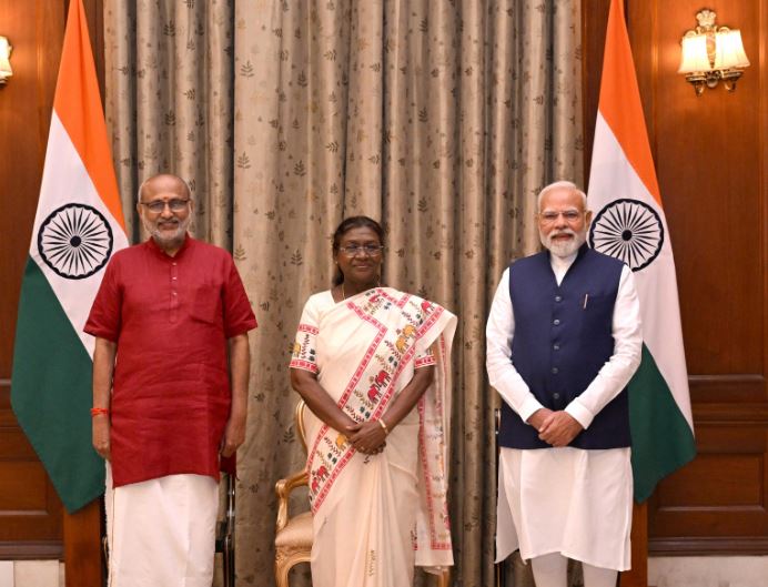 CP Radhakrishnan takes oath as 15th Vice President of India