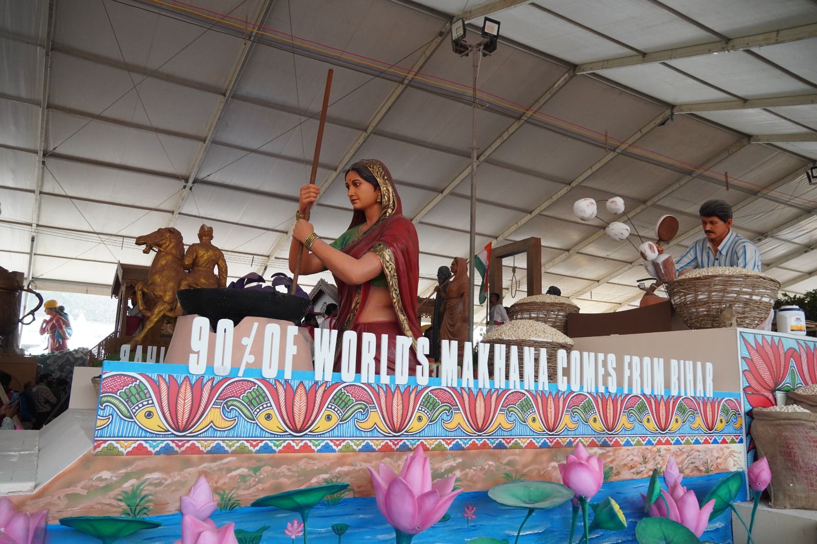 गणतंत्र दिवस 2026: बिहार की झांकी—“मखाना: लोकल से ग्लोबल तक” आकर्षण का केंद्र