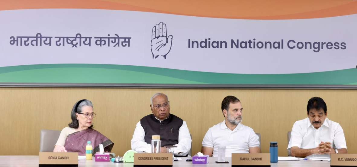 Congress Working Committee (CWC) meeting in Delhi